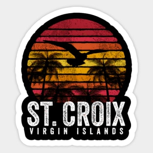 St Croix Beach Island Wo Sticker